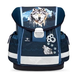 Iskolatáska, fémcsat, BELMIL "Classy Northern Alpha", farkas