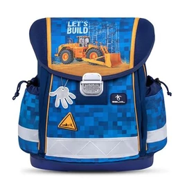 Iskolatáska, fémcsat, BELMIL "Classy Bulldozer", munkagép