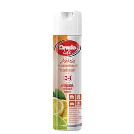 Felületfertőtlenítő és légfrissítő spray, 300 ml, BRADOLIFE, gyümölcs