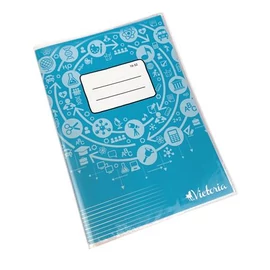 Füzetborító, A5, PVC, 90 mikronos, víztiszta, COOL BY VICTORIA