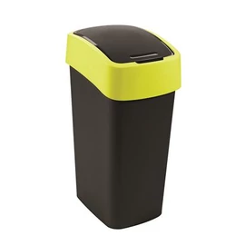 Billenős szemetes, 45 liter, CURVER "Pacific flip bin", fekete/sárga