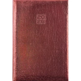 Naptár, tervező, B6, heti, DAYLINER, "Mirror", bronz