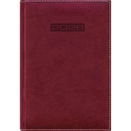 Naptár, tervező, B5, heti, DAYLINER, "Sherwood", barnásvörös