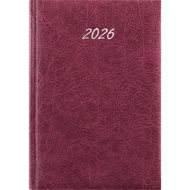 Naptár, tervező, B5, heti, DAYLINER, "Rebel", bordó