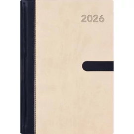 Naptár, tervező, A5, heti, DAYLINER "Winner", bézs