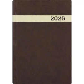 Naptár, tervező, A5, napi, DAYLINER, "The Boss", barna
