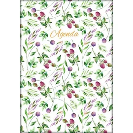 Naptár, tervező, A5, napi, DAYLINER, "Colors", Berries