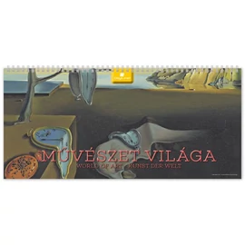 Naptár, asztali, álló, DAYLINER "Művészet világa"