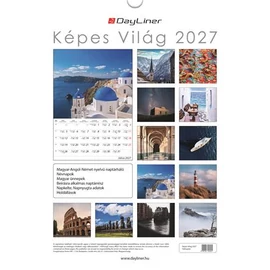 Naptár, fali, DAYLINER, "Képes Világ"