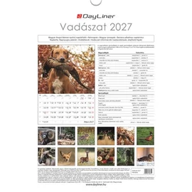 Naptár, fali, DAYLINER, "Vadászat"