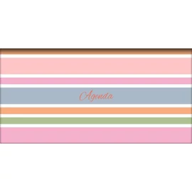 Zsebnaptár, fekvő elrendezésű, DAYLINER, "Colors Stripes"