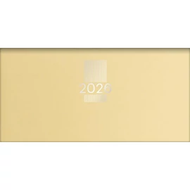 Zsebnaptár, fekvő elrendezésű, DAYLINER, "MyPastel", sárga