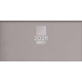 Zsebnaptár, fekvő elrendezésű, DAYLINER, "MyPastel", szürke