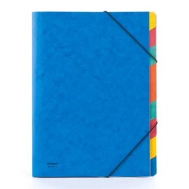 Előrendező, A4, 9 részes, karton, DONAU, kék