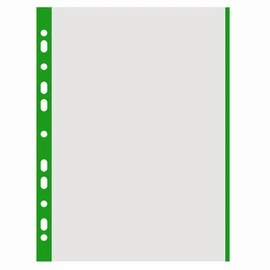 Genotherm, lefűzhető, színes szélű, A4, 40 mikron, narancsos felület, DONAU, zöld