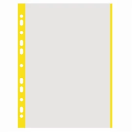 Genotherm, lefűzhető, színes szélű, A4, 40 mikron, narancsos felület, DONAU, sárga