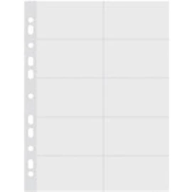 Névjegykártyatartó genotherm, lefűzhető, A4, 50 mikron, víztiszta, DONAU