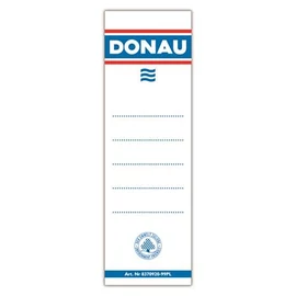 Cserecímke, iratrendezőhöz, öntapadó, 54x153 mm, DONAU, fehér