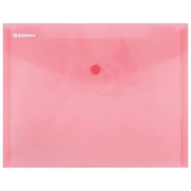 Irattartó tasak, A5, PP, patentos, DONAU, piros