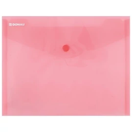Irattartó tasak, A5, PP, patentos, DONAU, piros
