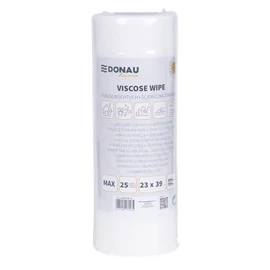 Törlőkendő, univerzális, 25 db, 23x39cm, DONAU "Home", fehér