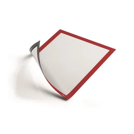 Infokeret, A4, mágneses, DURABLE "DURAFRAME® MAGNETIC", piros