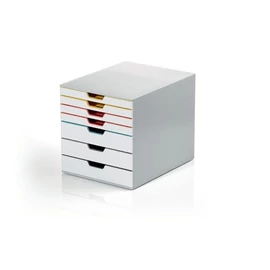 Irattároló, műanyag, 7 fiókos, DURABLE " VARICOLOR® MIX 7", színes