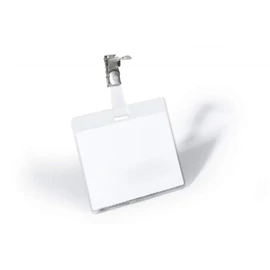 Névkitűző, csíptetővel, 60x90mm, DURABLE