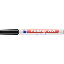 Lakkmarker, 1-2 mm, EDDING "751", fekete