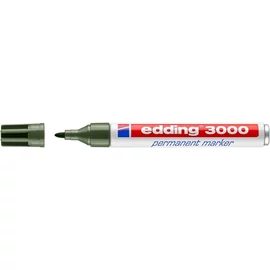 Alkoholos marker, 1,5-3 mm, kúpos, EDDING "3000", olívazöld
