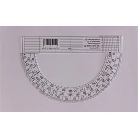 Szögmérő, papír, 180 fokos