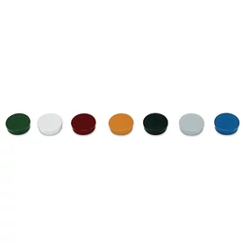 Mágneskorong, 30 mm, 10 db, zöld