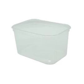 Műanyag tál, lezárható, 750 ml, 50 db "Svéd"