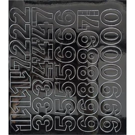 Öntapadós matrica, 3 cm-es, számlap, fekete