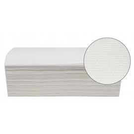 Kéztörlő, V hajtogatott, 2 rétegű, 150 lap, 23x25 cm, "Vella", hófehér