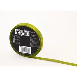 Szatén szalag, 12 mm x 32 m, zöld