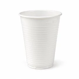 Műanyag pohár, 2 dl, 100 db, fehér