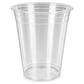 Műanyag shaker és koktélos pohár, 3 dl, 50 db, víztiszta