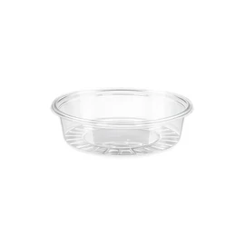 Műanyag öntetes tál, 50 ml, 75 mm átmérő, 100 db, víztiszta