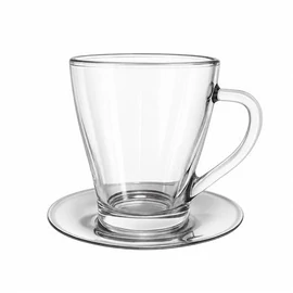 Üvegbögre, inox alj, 25 cl "TeaTime"