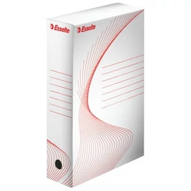 Archiválódoboz, A4, 80 mm, karton, ESSELTE "Standard", fehér