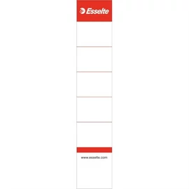 Cserecímke, iratrendezőhöz, kétoldalas, 30x158 mm, ESSELTE, fehér