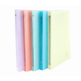 Gyűrűs könyv, 4 gyűrű, 20 mm, A4, PP, EXACOMPTA "Chromaline", vegyes pasztell színek