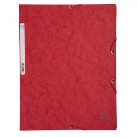 Gumis mappa, prespán, A4, EXACOMPTA, piros