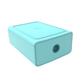 Irattároló, műanyag, 1 fiókos, EXACOMPTA "Skandi", jégkék