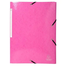 Gumis mappa, karton, A4, EXACOMPTA "Iderama", pink
