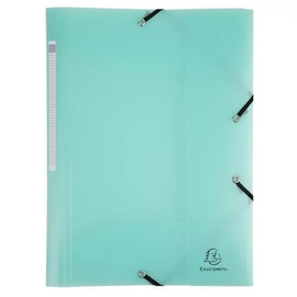 Gumis mappa, PP, A4, EXACOMPTA "Chromaline Pastel", zöld
