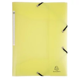 Gumis mappa, PP, A4, EXACOMPTA "Chromaline Pastel", sárga