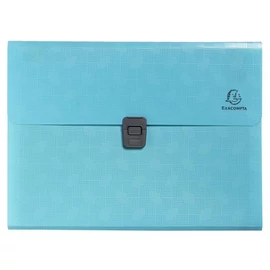 Harmonikamappa, A4, PP, 13 rekeszes, EXACOMPTA "Pop`NCo", ciánkék