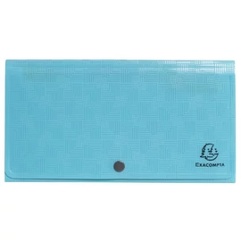 Harmonikamappa, 260x140 mm, PP, 7 rekeszes, EXACOMPTA "Pop`NCo", ciánkék